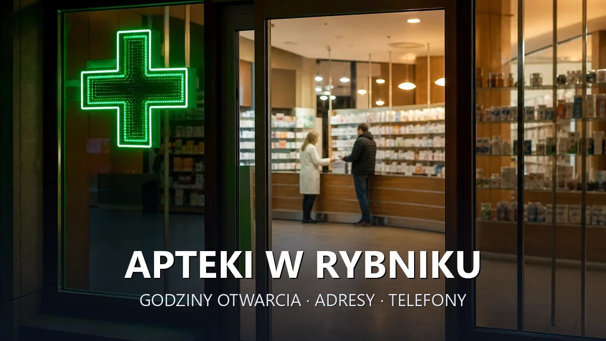 Apteki w Rybniku - godziny otwarcia i dyżury